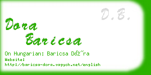 dora baricsa business card